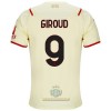 Maglia ufficiale AC Milan Olivier Giroud 9 Trasferta 2021-22 per Uomo